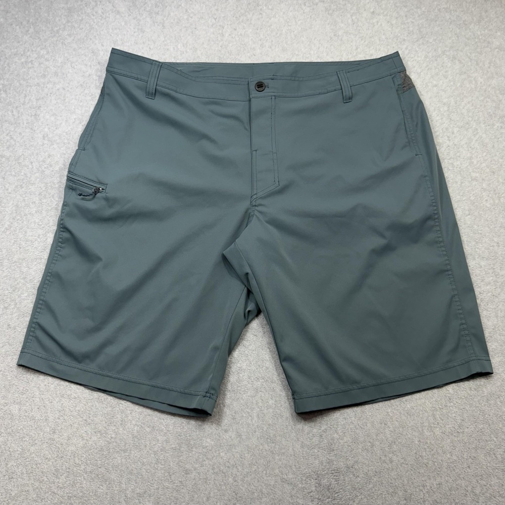 Kuhl Riptide Hybrid Cargo Shorts Men 42 Blue Stretch Hiking Outdoor 12 Inch Tech